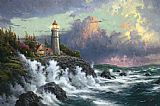 Thomas Kinkade Famous Paintings - Conquering the Storms